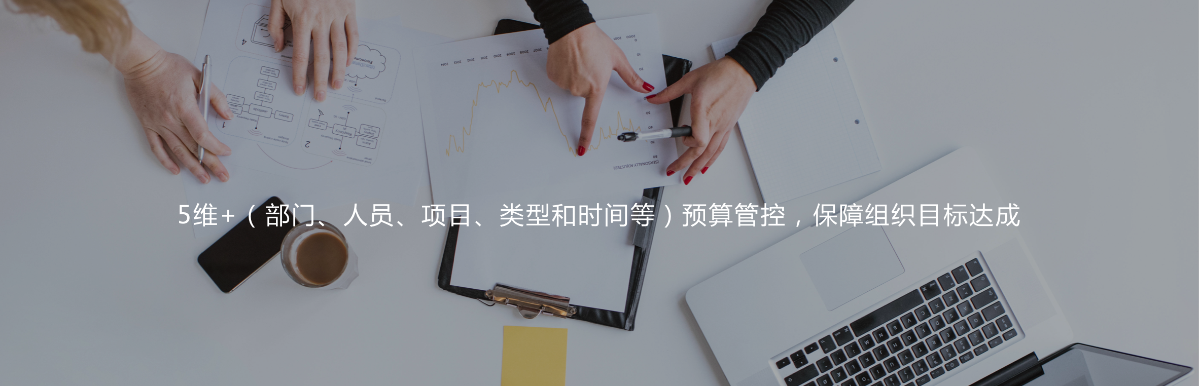 5維+（部門、人員、項(xiàng)目、類型和時(shí)間等）預(yù)算管控，保障組織目標(biāo)達(dá)成
